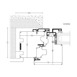 Profilo Finestra Legno/Alluminio Flat // Wood/aluminum window Flat