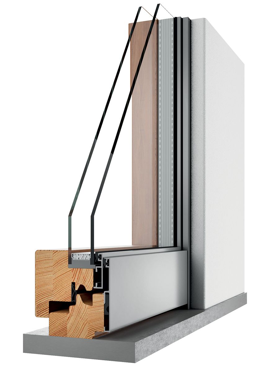 Wood/Aluminum Top of the range Alba Doors
